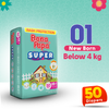 Bona Papa Super Diapers - NB-1 Below 5kg Economy Pack 50 Pcs