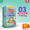 Bona Papa Super Diapers - M-3 (Midi) 5-10kg Economy Pack 50 Pcs