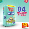 Bona Papa Super Diapers - L-4 (Maxi) 9-13kg Economy Pack 50 Pcs