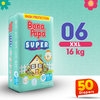 Bona Papa Super Diapers - XXL-6 (16kg plus) Economy Pack 50 Pcs