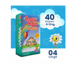 Bona Papa Magic Diapers - L-4 (Maxi) 9-13kg Economy Pack 40 Pcs